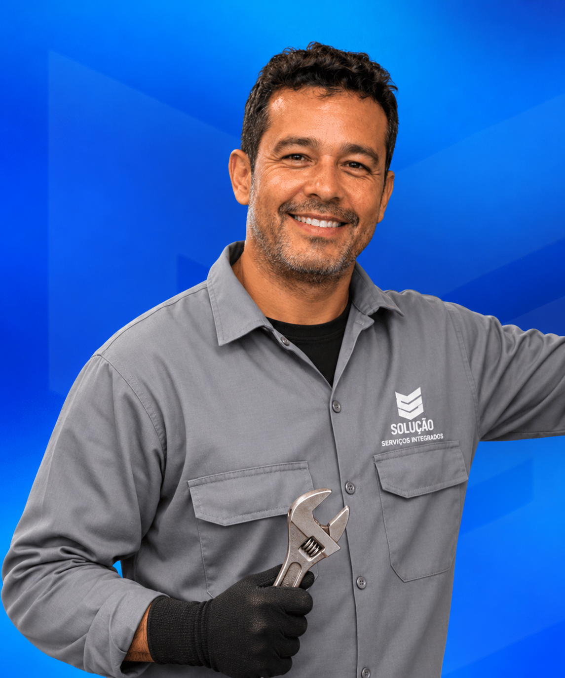 Profissional de manutenção predial da Solução Serviços